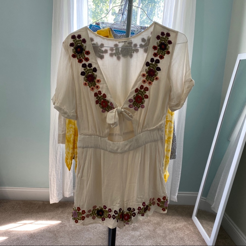 NEW tularosa 60s inspired romper- never worn